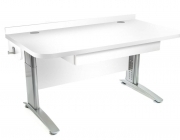 Stôl rastúci rovný │ biela štandard / biela ...