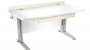 Stôl rastúci rovný │ biela štandard / béžová (crema)