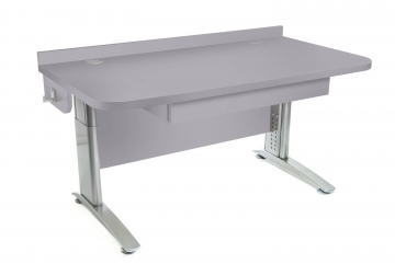 Stôl rastúci rovný │ šedá perlička / šedá perlička