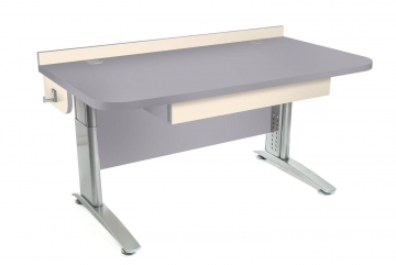 Stôl rastúci rovný │ šedá perlička / béžová (crema)