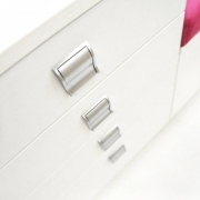 Kontajner IGIMAX DOUBLE │ biela štandard / ružová malina/látka