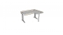 Stôl rastúci rohový pravý │ biela štandard / béžová (crema)